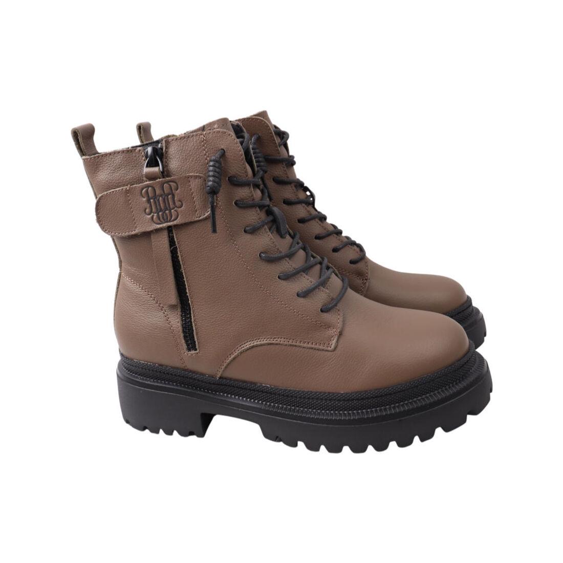 Ботинки женские Berkonty из кожи р. 39 Визон (387-22ZHC)