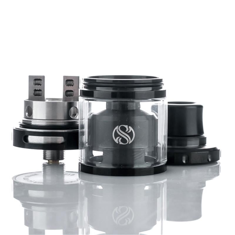 Бак для електронного кальяну AugVape Merlin Mini RTA 24 мм Black - фото 4