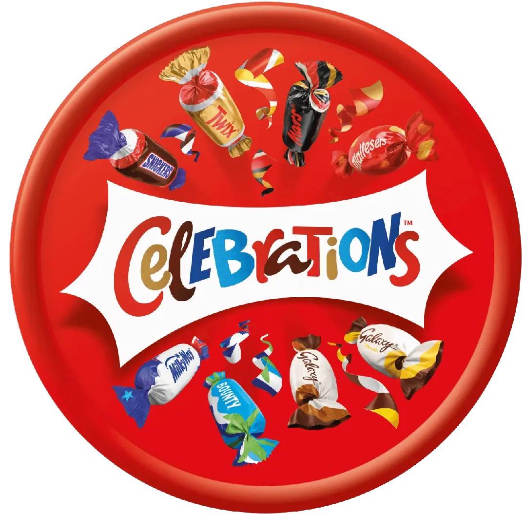 Цукерки шоколадні Celebrations в подарунковій коробці 500 г Цукерки шоколадні Celebrations в подарунковій коробці 500 г