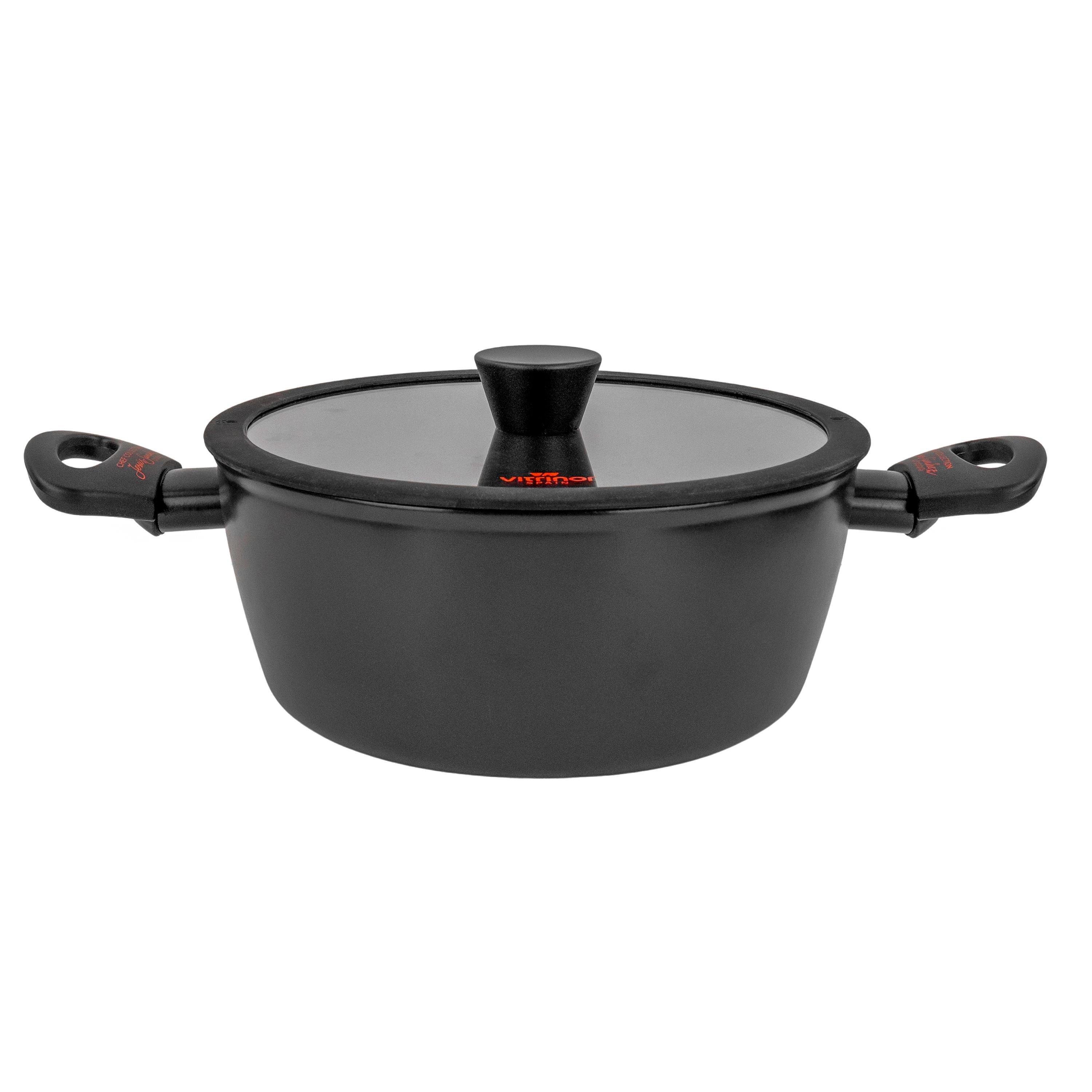 Каструля з кришкою Vitrinor CHEF COLLECTION з антипригарним покриттям 24 см 3,8 л (2112161) - фото 1 Каструля з кришкою Vitrinor CHEF COLLECTION з антипригарним покриттям 24 см 3,8 л (2112161) - фото 1