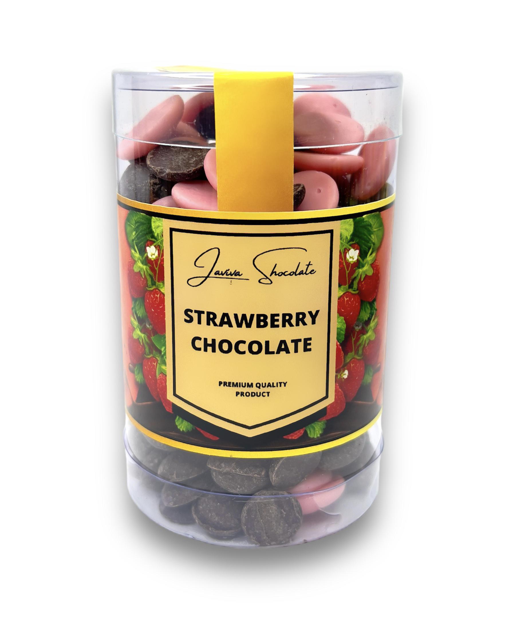 Шоколадные дропсы LAVIVA CHOCOLATES Фруктовый Strawberry 160 г (0115)