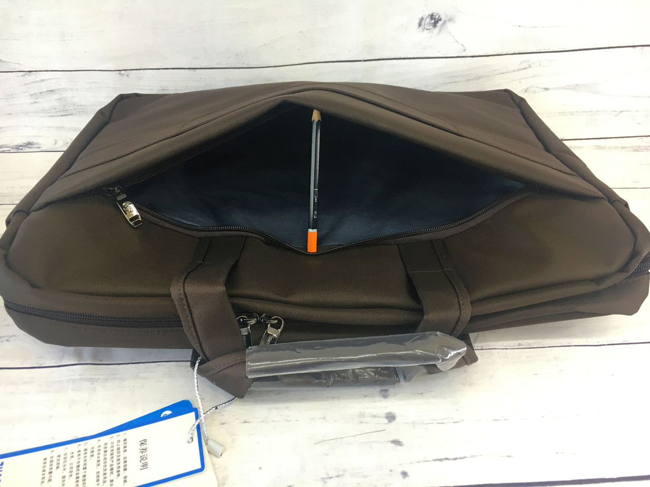 Сумка-портфель для ноутбука до 17" та документів Коричневий (IBN004K) - фото 4 Сумка-портфель для ноутбука до 17" та документів Коричневий (IBN004K) - фото 4