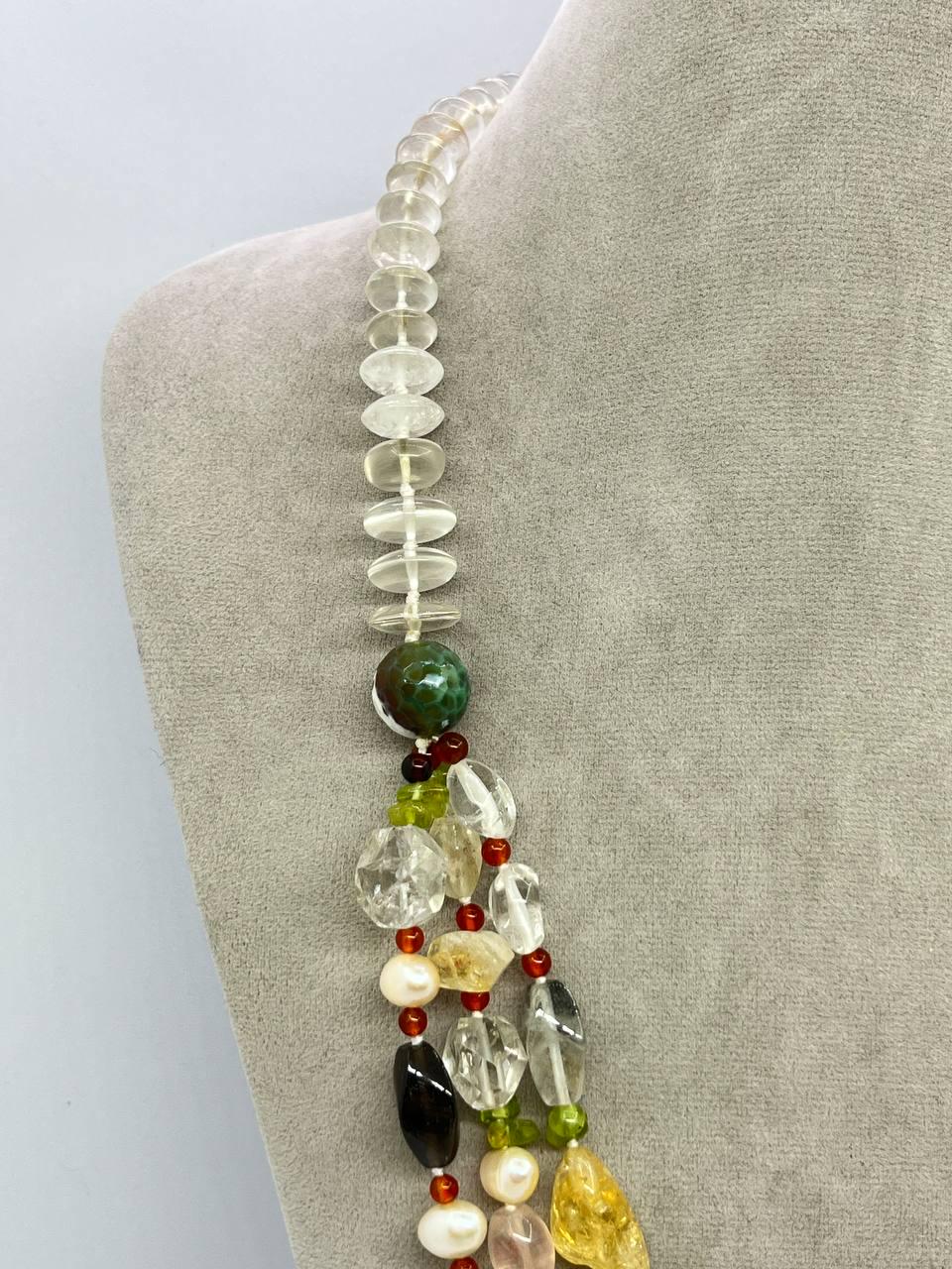 Бусы самоцветы 60 см Разноцветный (10160) - фото 3 Бусы самоцветы 60 см Разноцветный (10160) - фото 3