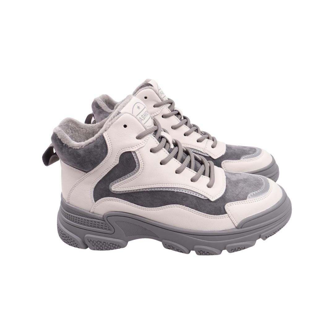 Ботинки женские Berisstini из кожи р. 39 Серый (113-22DHS)