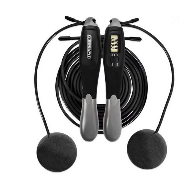 Скакалка скоростная EasyFit TwinRope со счетчиком 2,8 м Разноцветный (SP-382-B-38) Скакалка скоростная EasyFit TwinRope со счетчиком 2,8 м Разноцветный (SP-382-B-38)