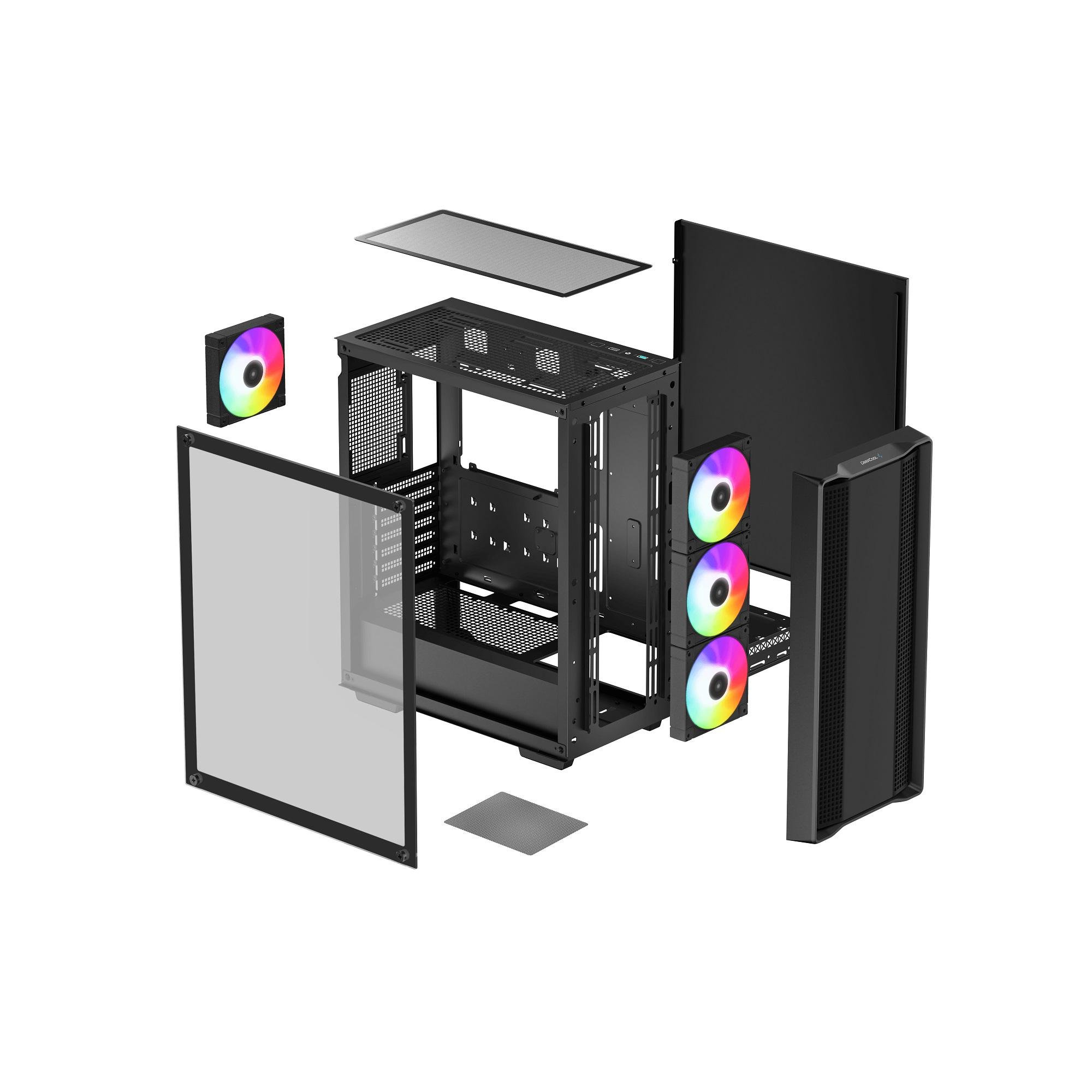 Корпус для ПК DeepCool CC560 ARGB V2 та PSU Black (R-CC560-BKTAA4-G-2) - фото 10