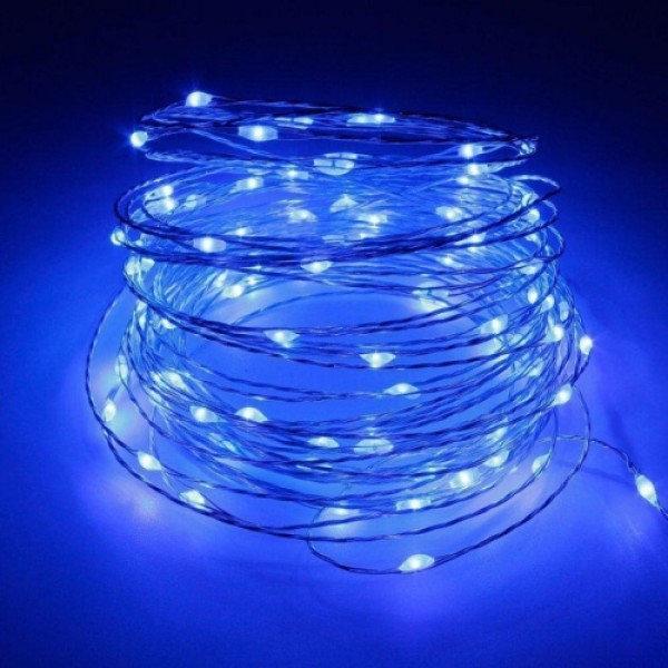 Гирлянда проволочная нить RD-7107 220V 100 LED 10 м Синий (1287752624)