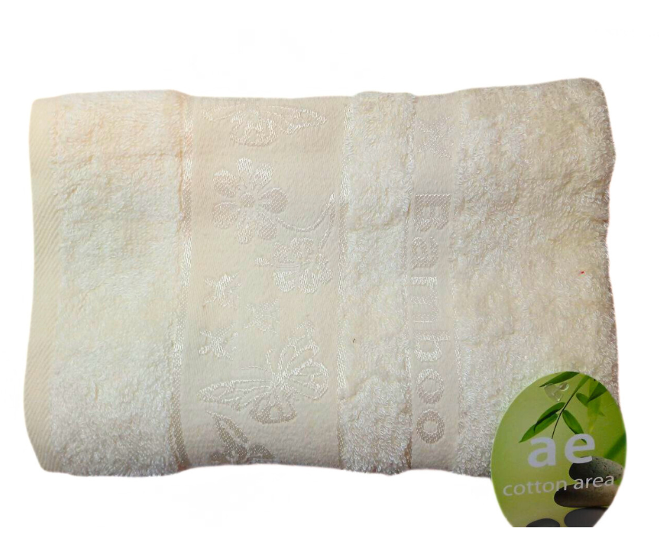 Рушник бамбуковий Cotton Area Bamboo 70х140 см Молочний (12730) - фото 1 Рушник бамбуковий Cotton Area Bamboo 70х140 см Молочний (12730) - фото 1