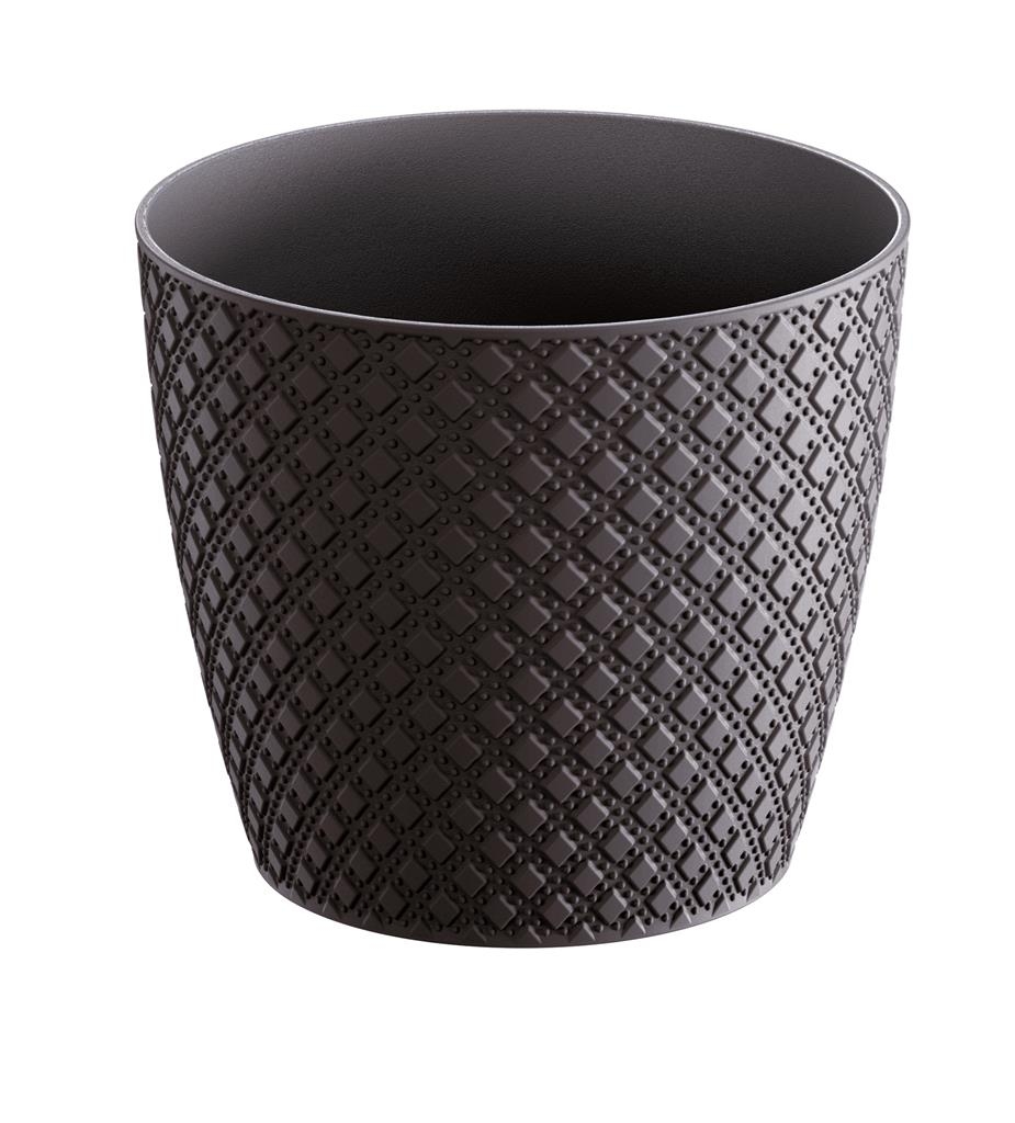 Горшок для цветов Prosperplast Orient Н-22,9 см Антрацит (26682-433)