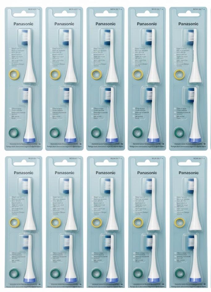 Насадки для электрической зубной щетки Panasonic WEW-0917-W803-AS4 10 блистеров (WEW-0917-W803-AS4)
