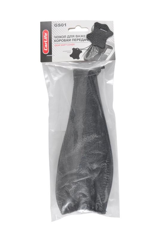 Чехол на рычаг КПП кожаный универсальный Black (16890)
