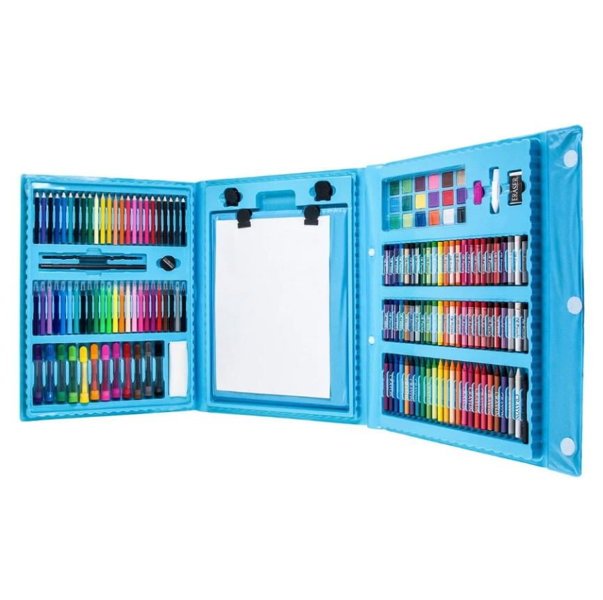 Набір для дитячої творчості у валізі з 208 предметів Блакитний (23066744)