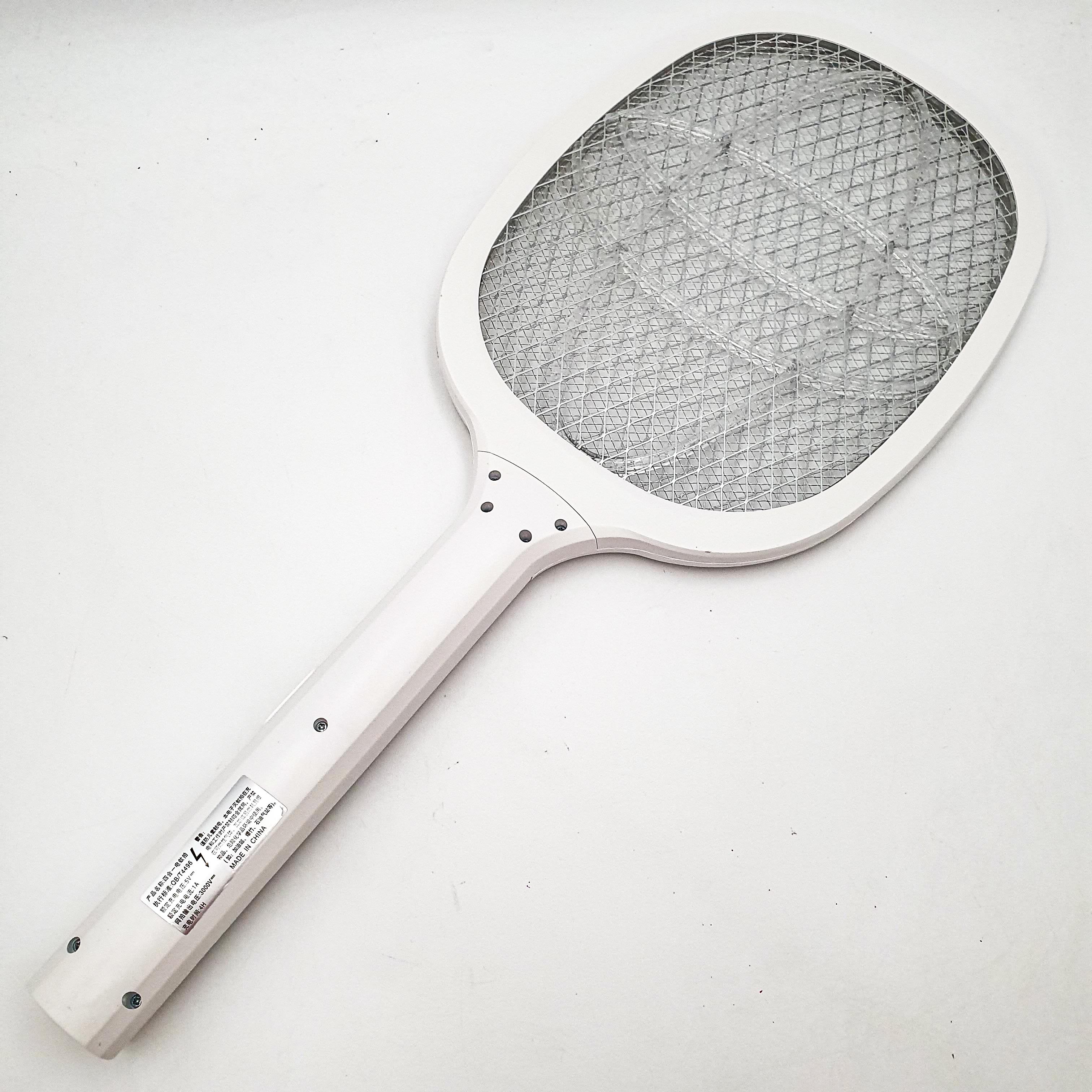 Мухобойка акумуляторна електрична ракетка знищує комах мух комарів UKC Electric Mosquito Swatter білий - фото 4