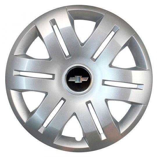 Автомобильные колпаки SKS 406 R16 с логотипом Chevrolet 4 шт. Серебристый