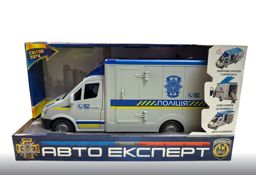 Машинка ТК-73429 Авто Експерт Поліція українською мовою