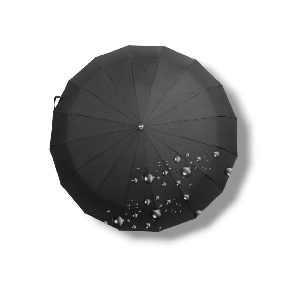 Зонтик купол The Best полный автомат 16 спиц 105 см Черный