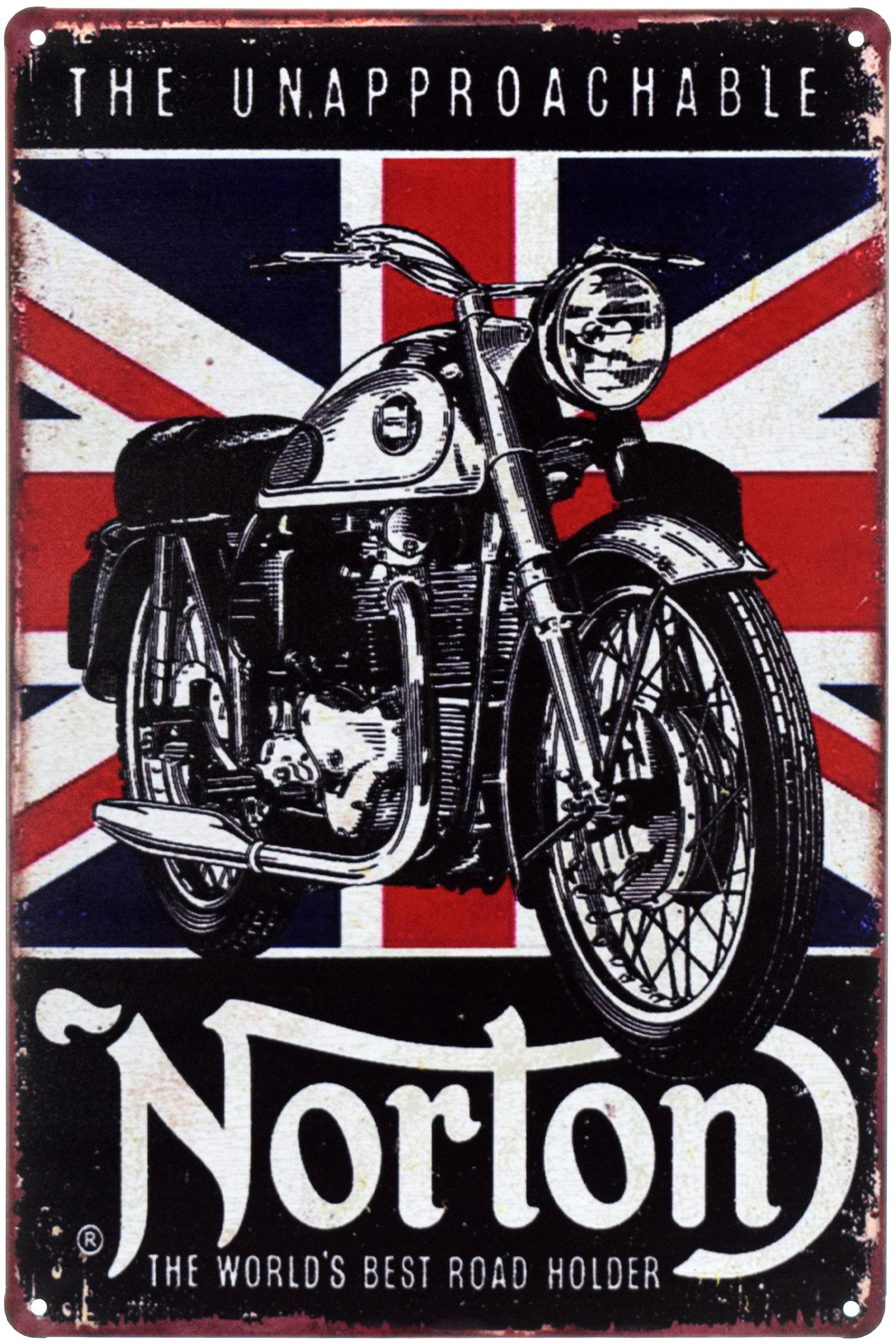 Табличка металлическая Norton М21 Несравнимый 20x30 см