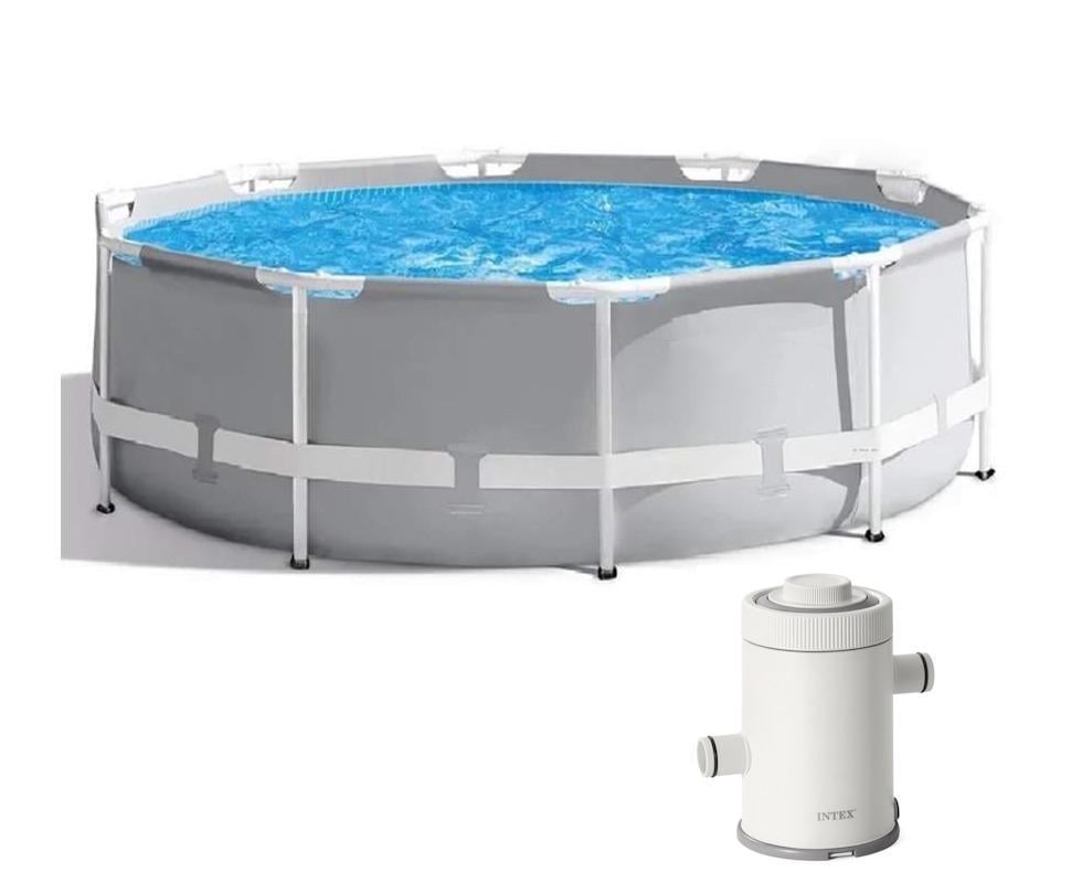 Бассейн каркасный d 305 см высота бортов 76 см 4480 л с фильтрующим насосом (33297687)