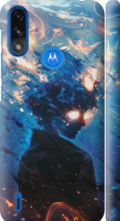 Чехол на Motorola E7 Power Сатору Годжо (6129m-2284-42517) Чехол на Motorola E7 Power Сатору Годжо (6129m-2284-42517)
