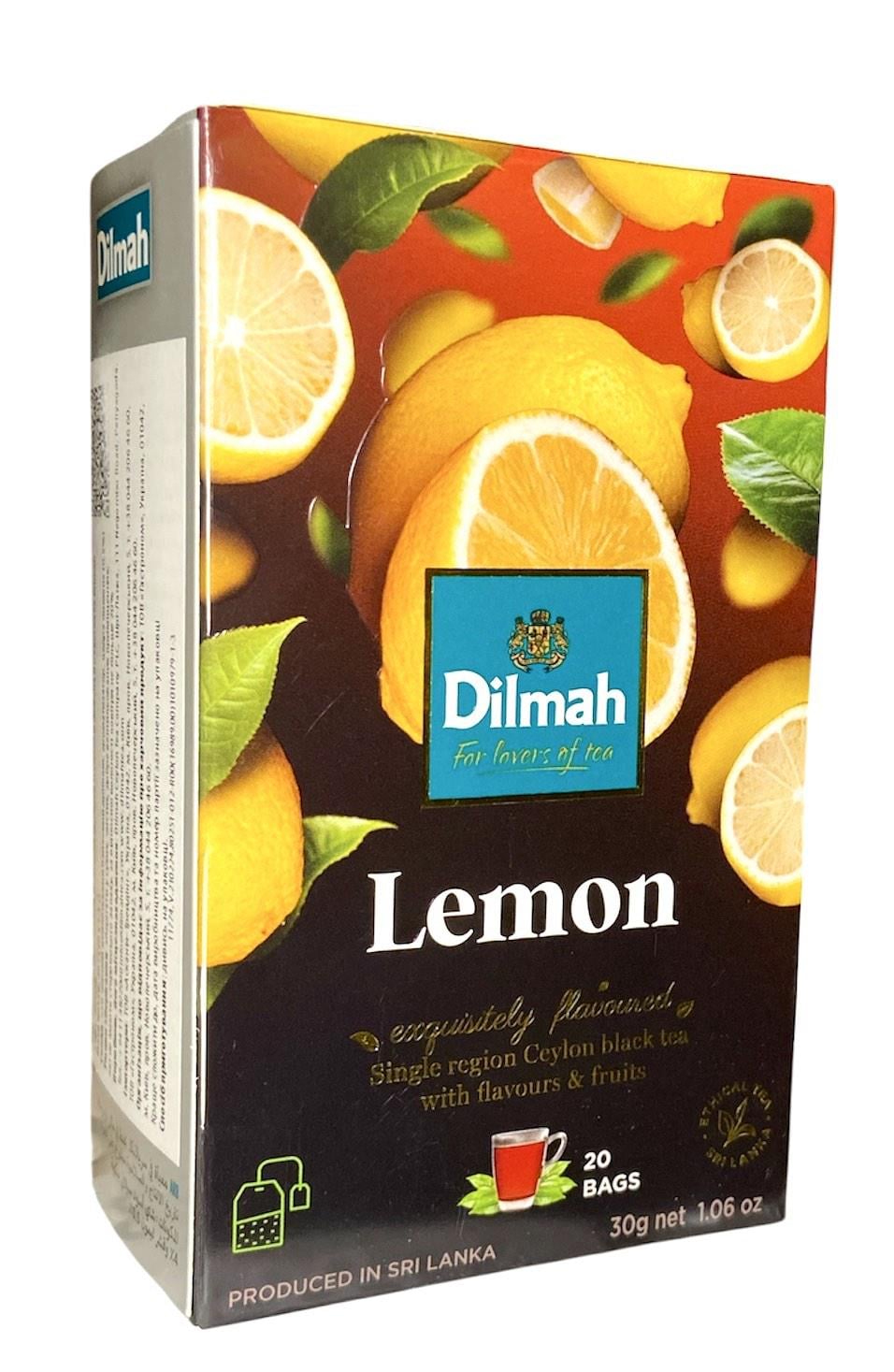 Чай Dilmah Lemon Черный цейлонский со вкусом лимона 20 пакетиков (60525)