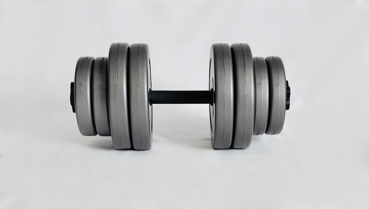 Гантели WCG в пластике 2х15 кг Серый (846342039221) - фото 2 Гантели WCG в пластике 2х15 кг Серый (846342039221) - фото 2