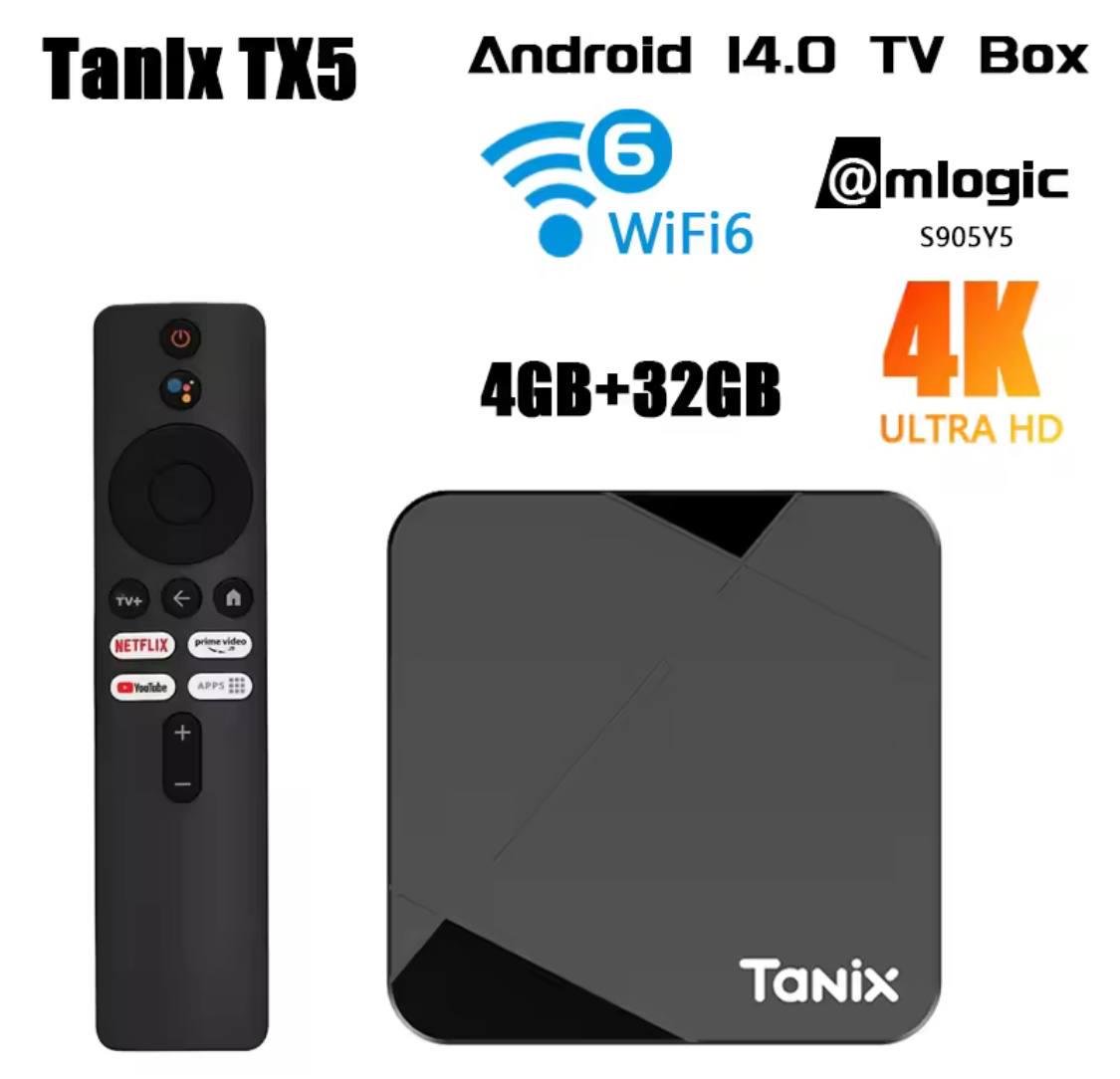 Приставка смарт ТВ Tanix TX5 S905Y5 4/32 Гб Smart TV Box Android 14 и прошивка - фото 3 Приставка смарт ТВ Tanix TX5 S905Y5 4/32 Гб Smart TV Box Android 14 и прошивка - фото 3