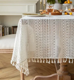 Скатерть кружевная 140x200 см (Q00461-2) - фото 3 Скатерть кружевная 140x200 см (Q00461-2) - фото 3