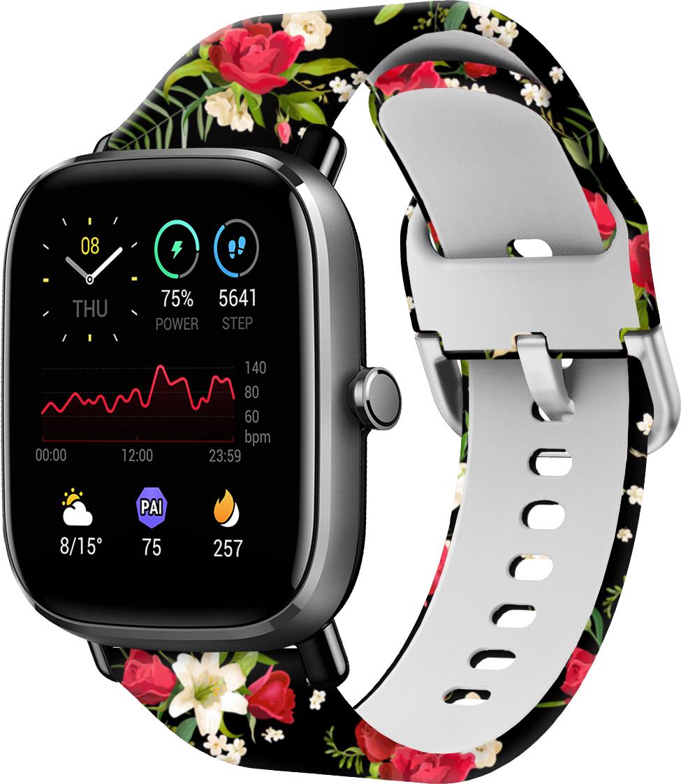 Ремешок Colorful для Amazfit GTS 2 mini Rose/Black (28552)