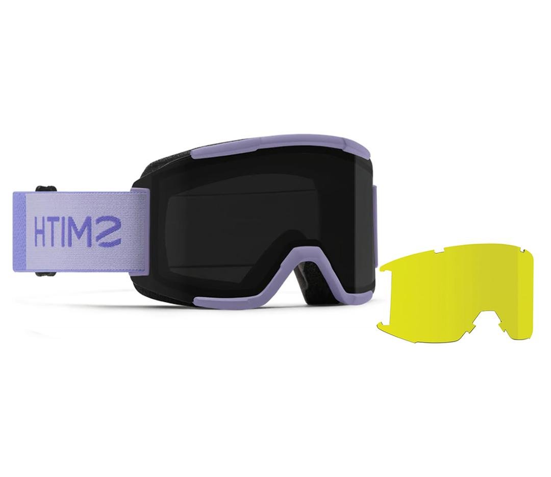 Маска горнолыжная с дополнительной линзой Smith Squad Medium Fit ChromaPop Lens Cat.S3+S1 Violet Lilac (MO066-878999) - фото 6