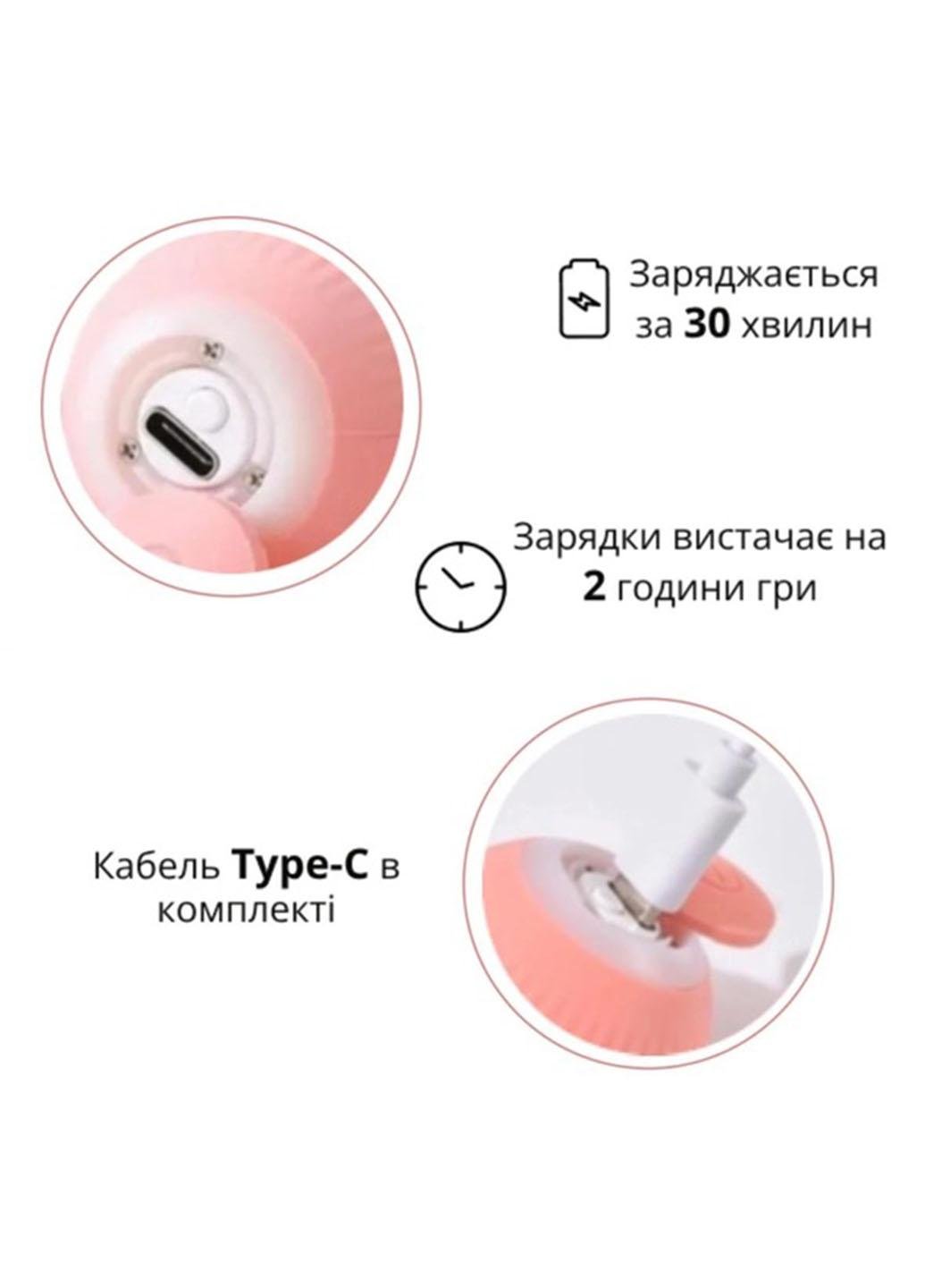 Игрушка мячик для животных Pet Gravity RD-23 с USB-зарядкой и подсветкой интерактивная Розовый (RD23U) - фото 6 Игрушка мячик для животных Pet Gravity RD-23 с USB-зарядкой и подсветкой интерактивная Розовый (RD23U) - фото 6