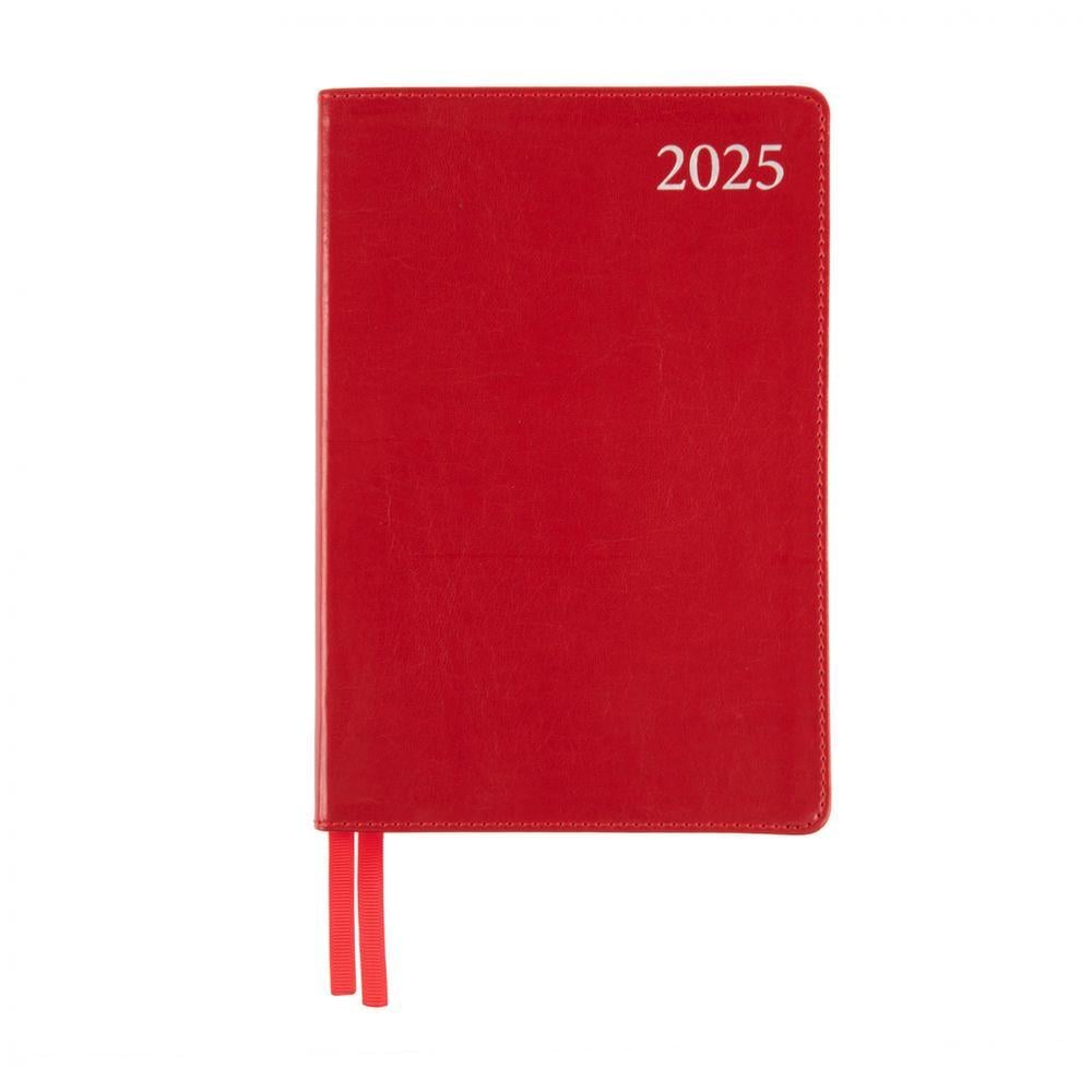 Дневник датированный 2025 Leo Planner Aldento A5 368 стр. Красный (252537)