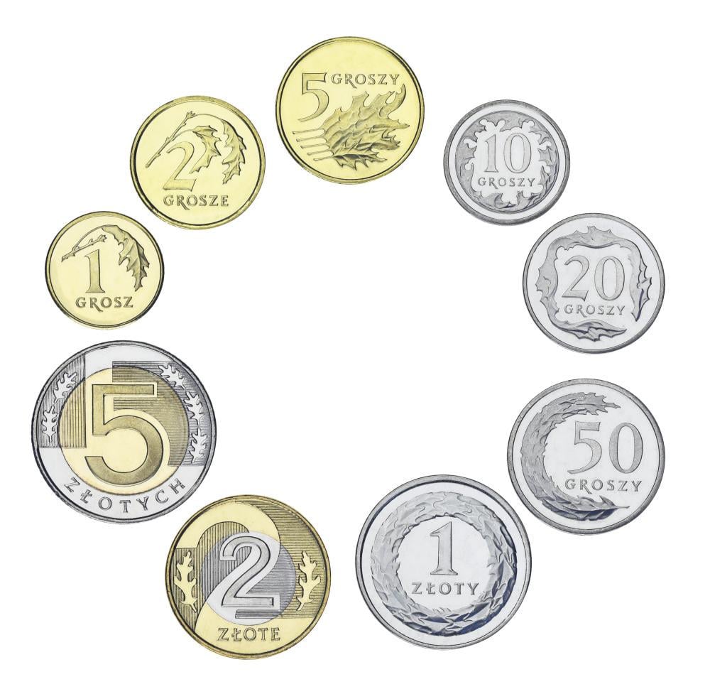 Колекційні монети Польща набір із 9 монет 2025 UNC 1/2/5/10/20/50 грошів 1/2/5 злотих (М24092)