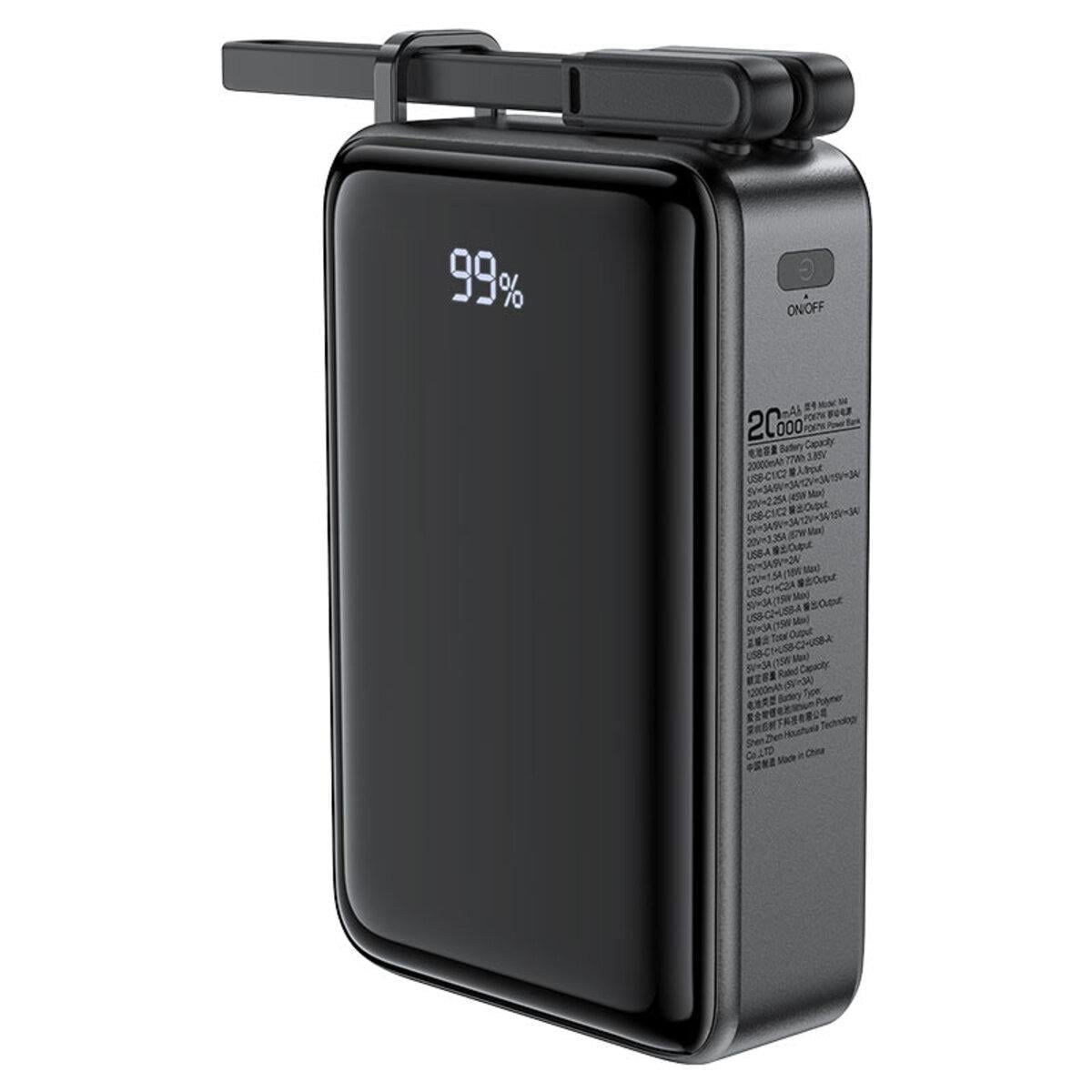 Повербанк Acefast M4 PD67W 20000 мА/ч 67В Черный (AFM4B)