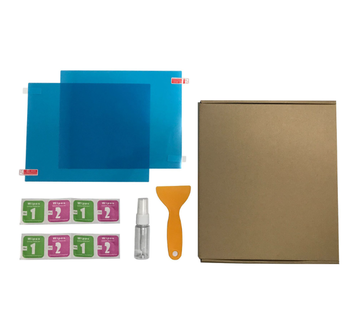 Пленка антидождь на боковые зеркала стекла автомобиля 300x300 мм 2 шт. (03799)