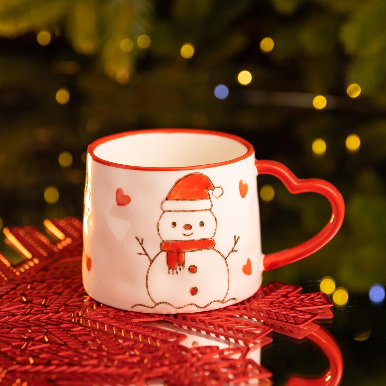 Чашка порцелянова Сніговик 300 мл (FM-CS-55A)