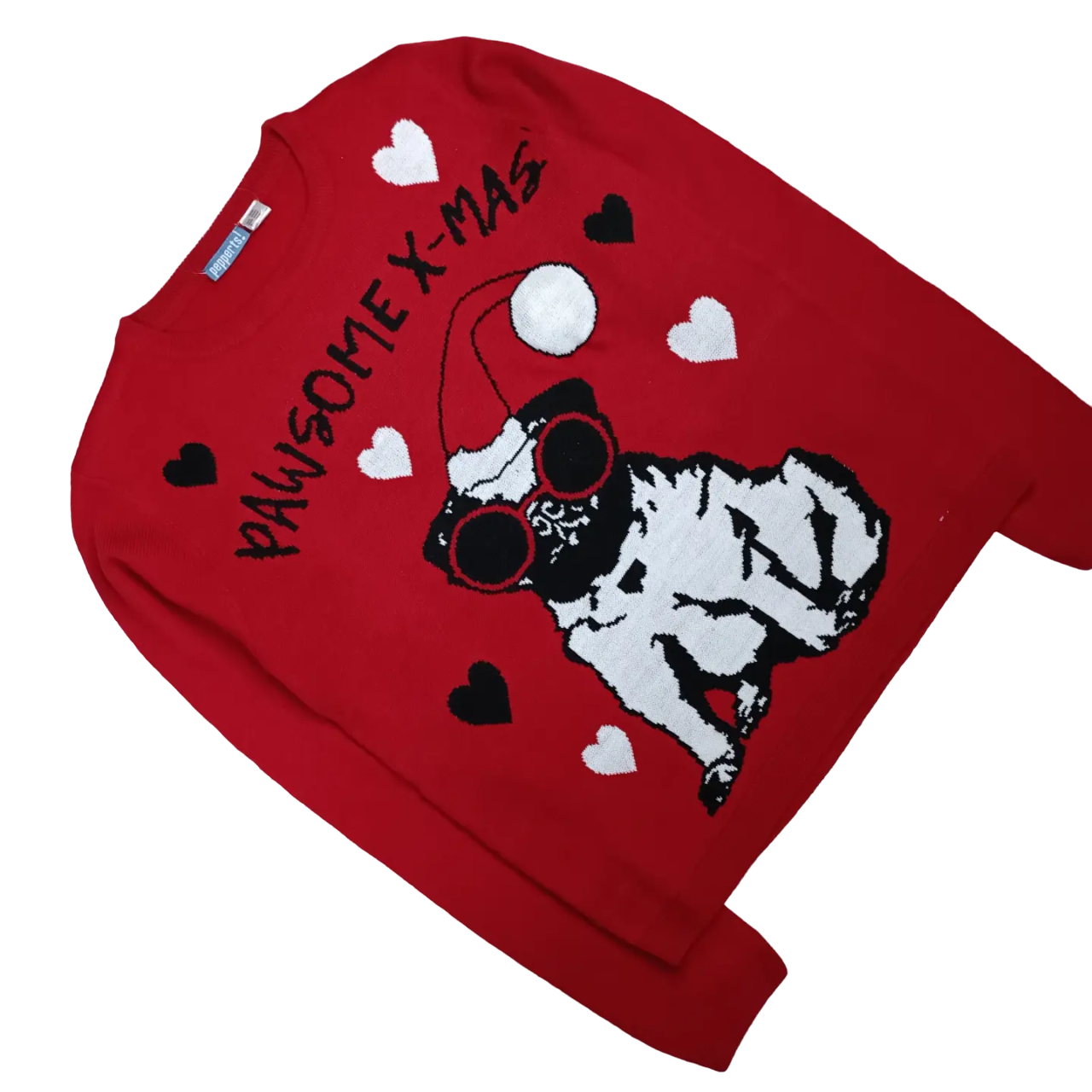 Кофта новогодняя Pepperts для девочки 158-164 см Красный