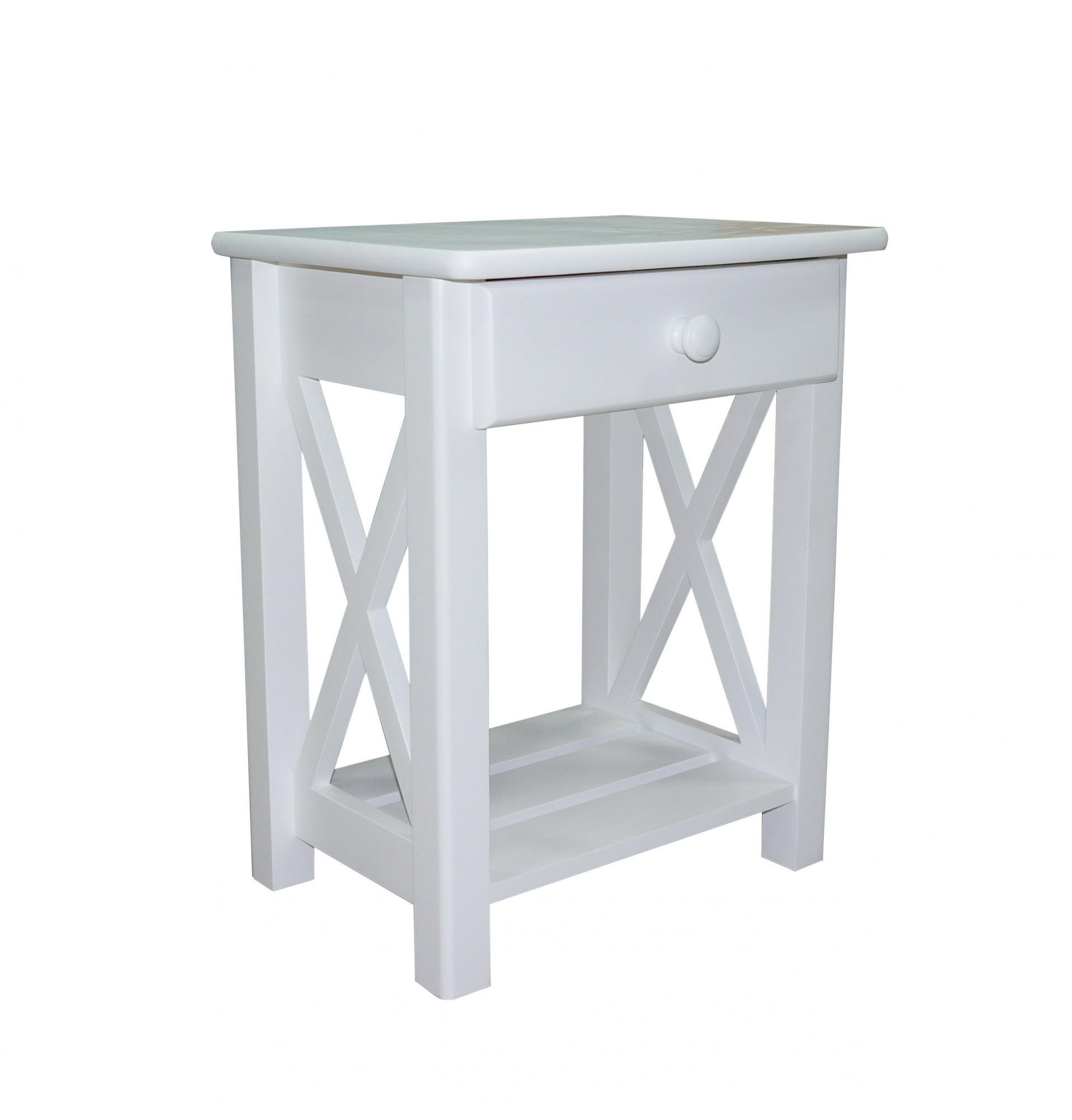 Тумба открытого типа Скиф ТВ-2 деревянная Белый (25668301)