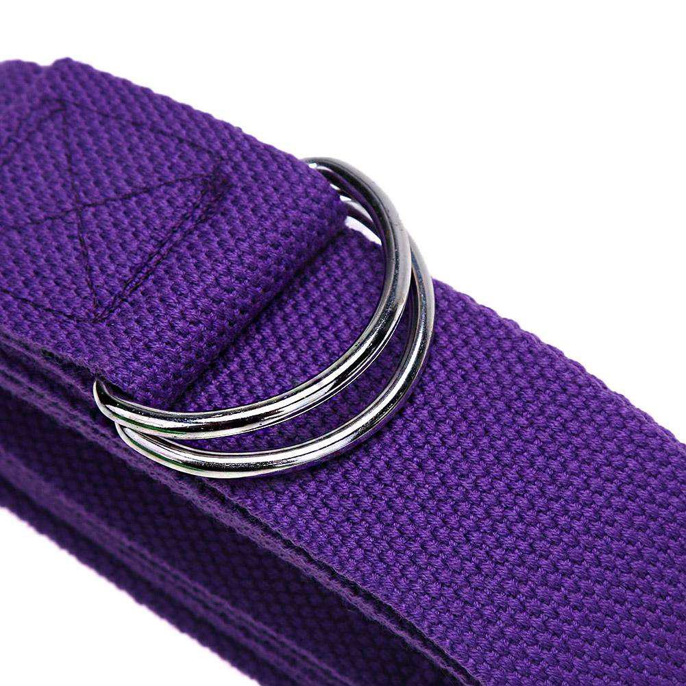 Ремінь для йоги EasyFit Yoga Strap 183 см Фіолетовий (EFYGS183-PU) - фото 3