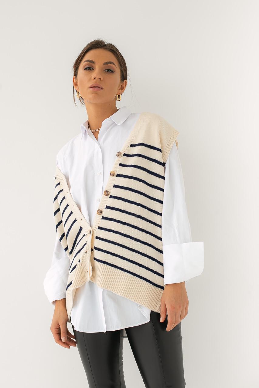 Жилетка вязаная Fame S Бежевый (9443002)