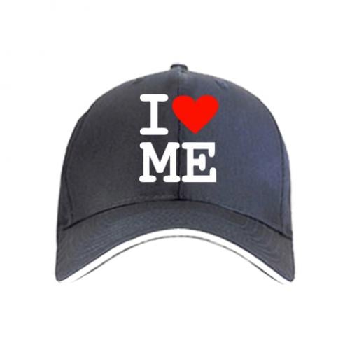 Кепка с надписью "I love ME" (105576-2-1060)