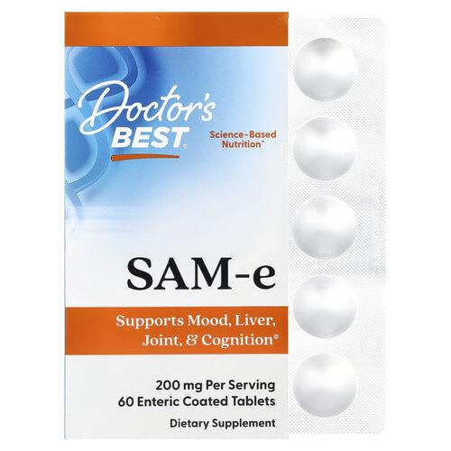 Doctor's Best SAM-e 200 мг 60 Tablets (DRB-00206)