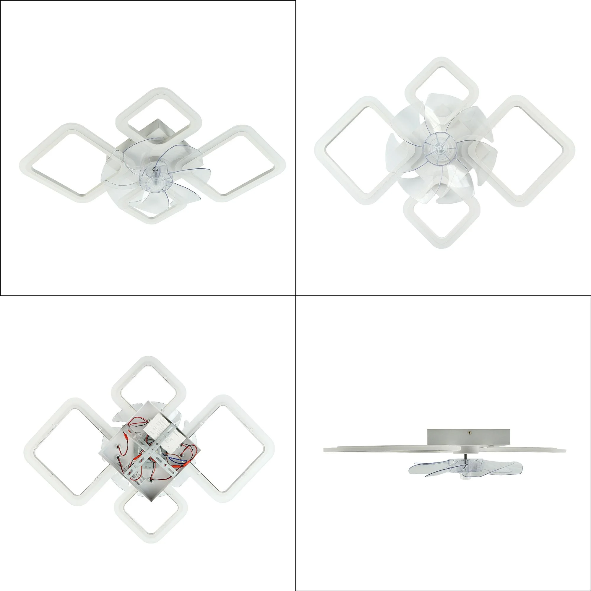 Люстра с вентилятором ESLLSE FAN OVAL с пультом 70 и 18W 760x560x120 мм Белый (10589) - фото 4 Люстра с вентилятором ESLLSE FAN OVAL с пультом 70 и 18W 760x560x120 мм Белый (10589) - фото 4