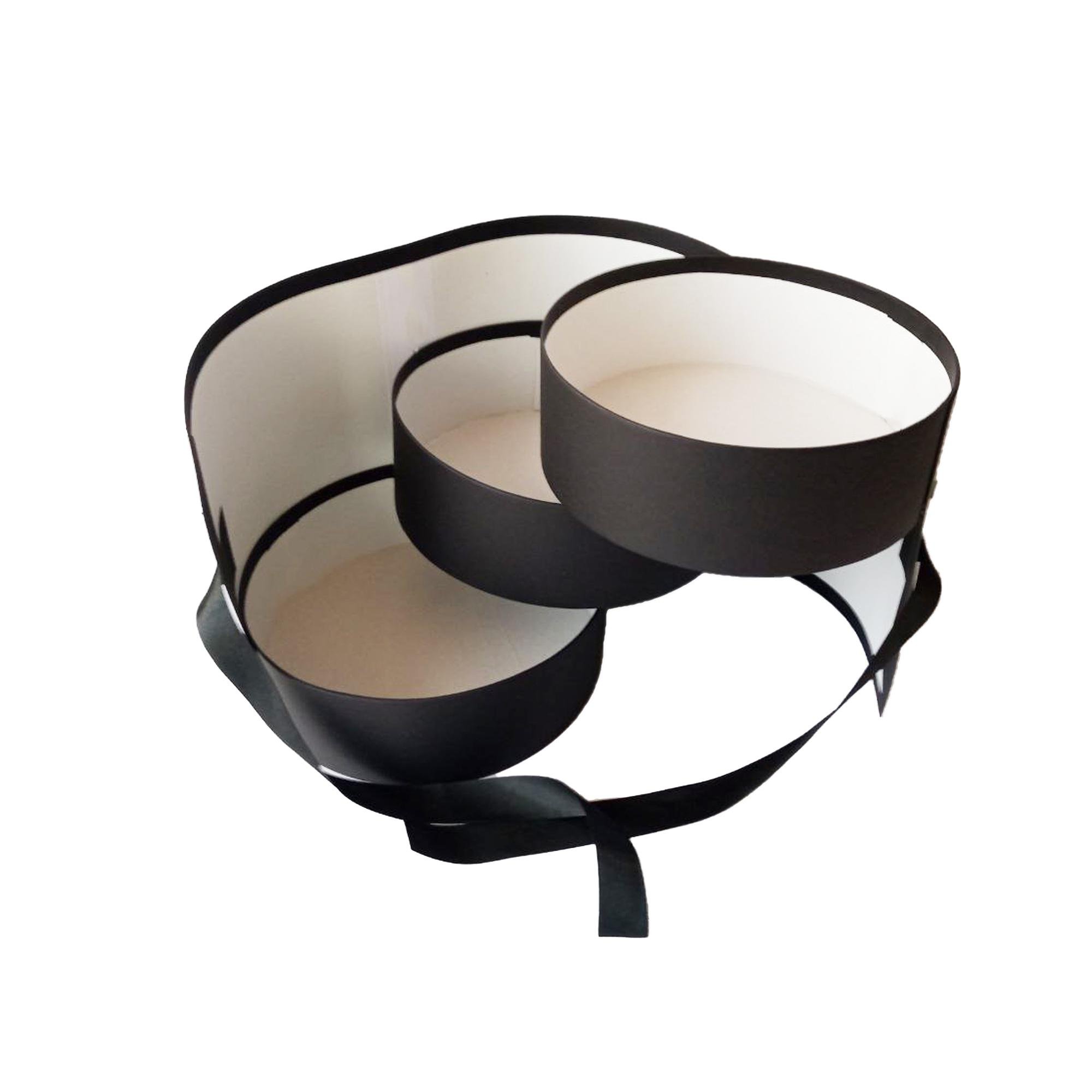 Коробка трехуровневая Perfectbox цилиндрическая 21х21х21 см Черный (212138)