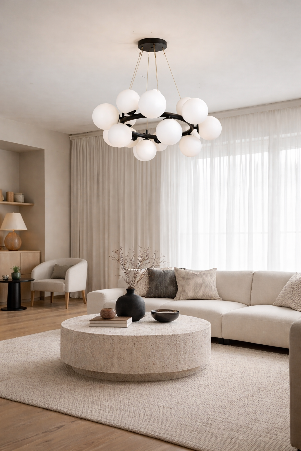 Люстра Orbital 20219/16BK G9 220V 16 ламп White