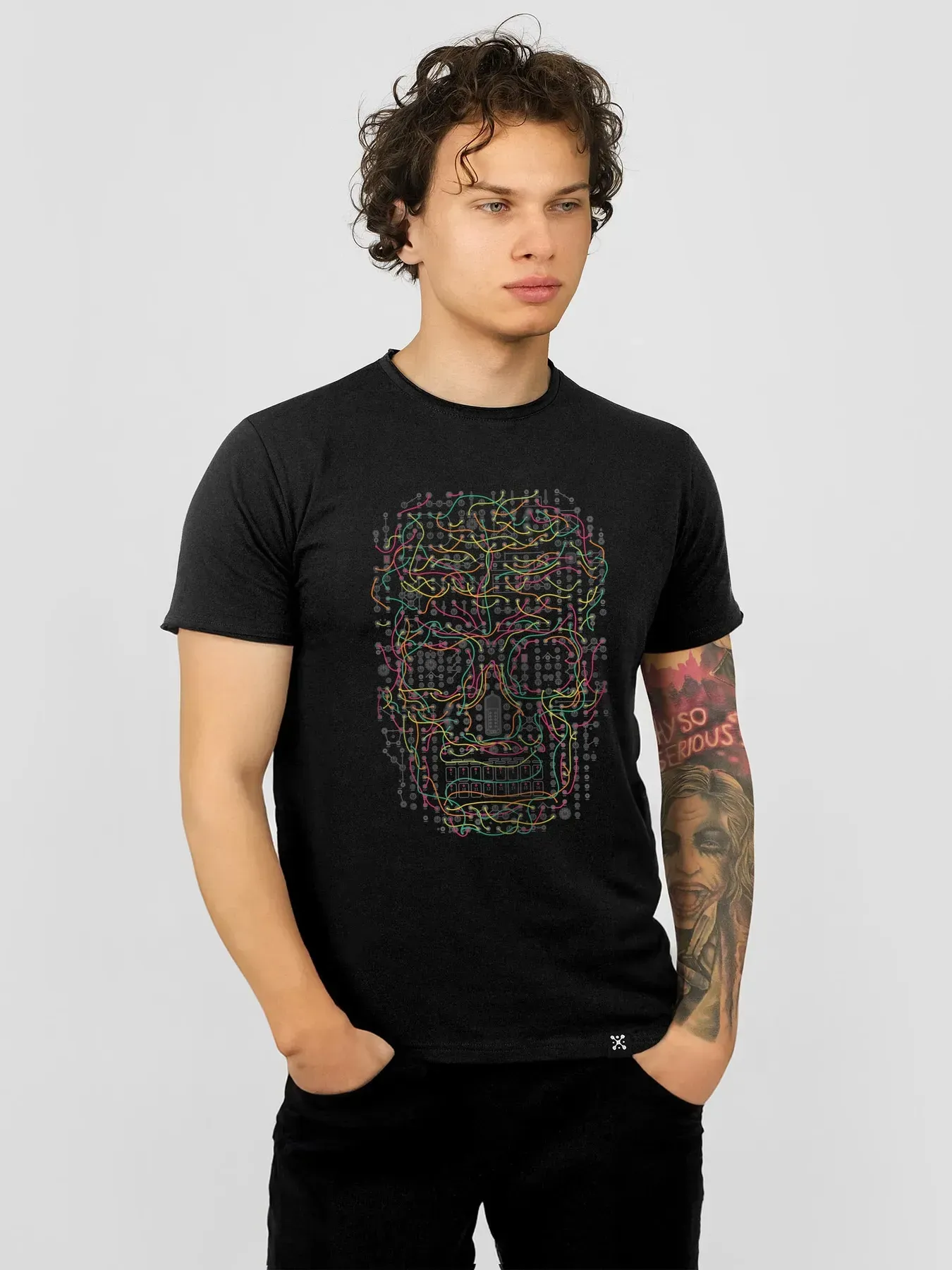 Футболка мужская Modular Skull 2XL Черный (26914651)