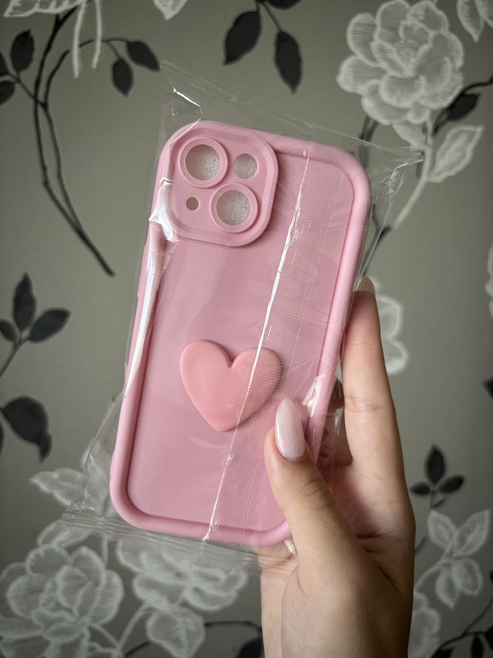 Чохол для iPhone 15 3D Love Case: Pink