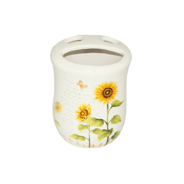 Подставка для зубных щеток SNT Подсолнух керамика (MSN-888-02-010)