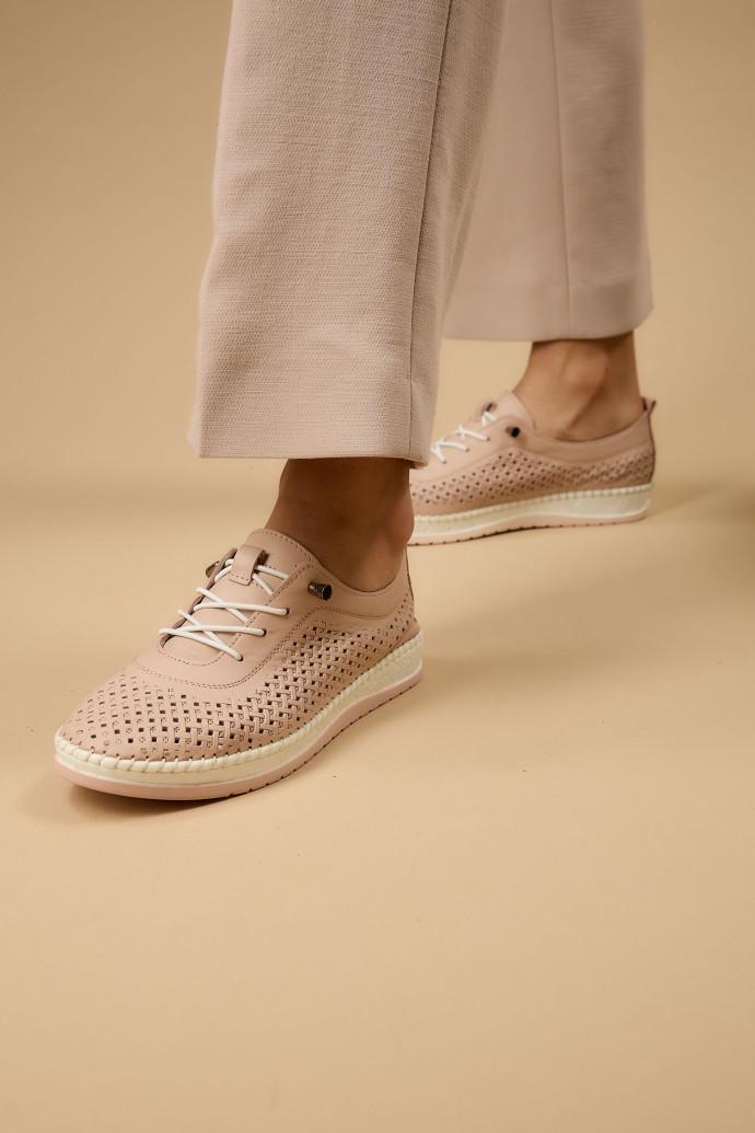 Мокасини жіночі Anna Lucci шкіряні р. 41 Рожевий (194787) - фото 2