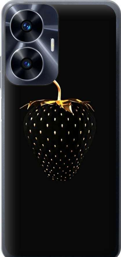 Чехол на Realme C55 Черная клубника (3585u-2992-42517)