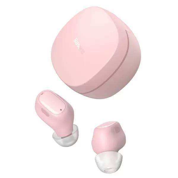 Наушники беспроводные Baseus Bluetooth Encok TWS WM01 Розовый (457854)